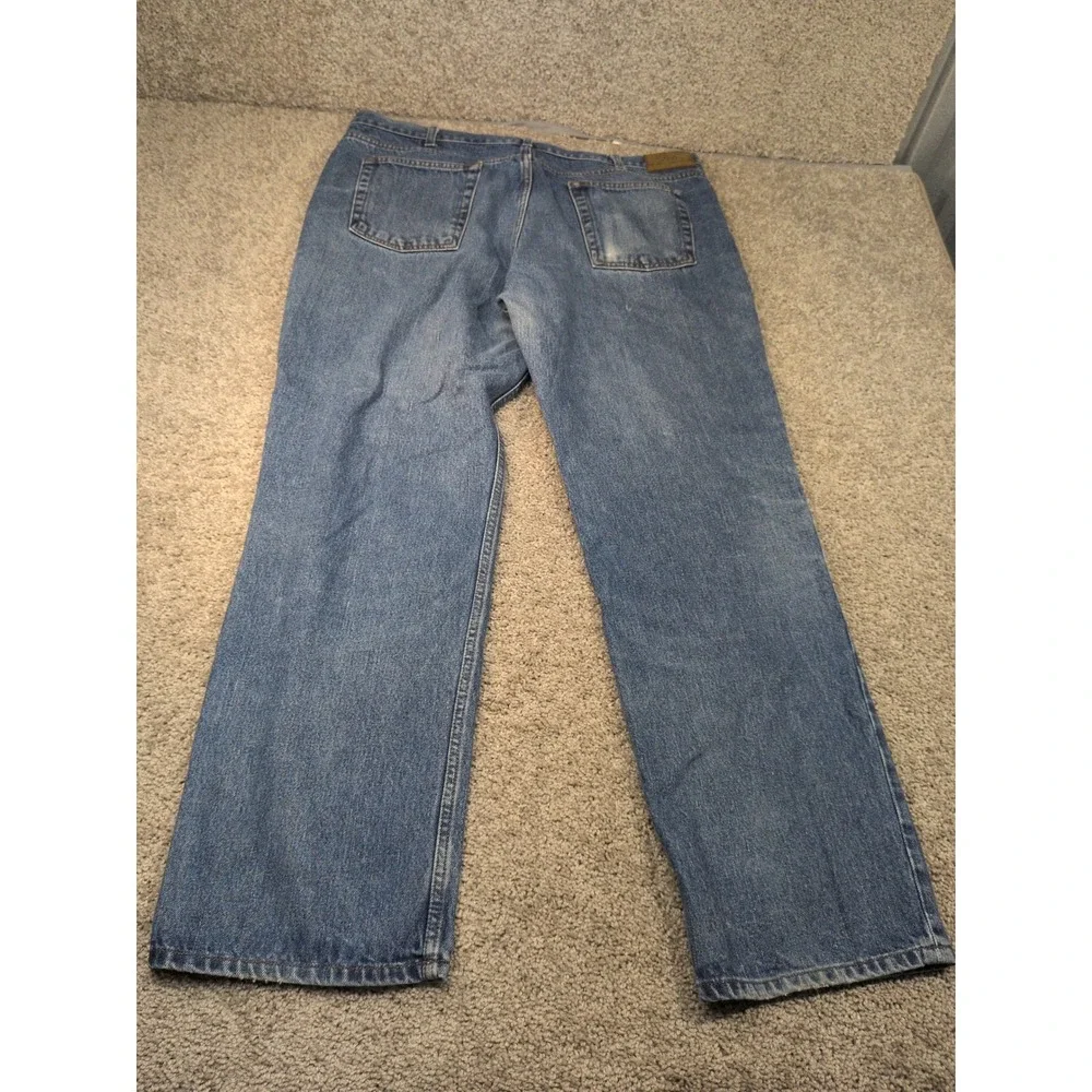 Brooks Brothers 346 Mens Straight Leg Blue Denim Jeans 40x32 Medium Wash Cotton